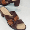 Tamanco Feminina Couro Antistress Vick Alexxa Opananken Marsala Terra